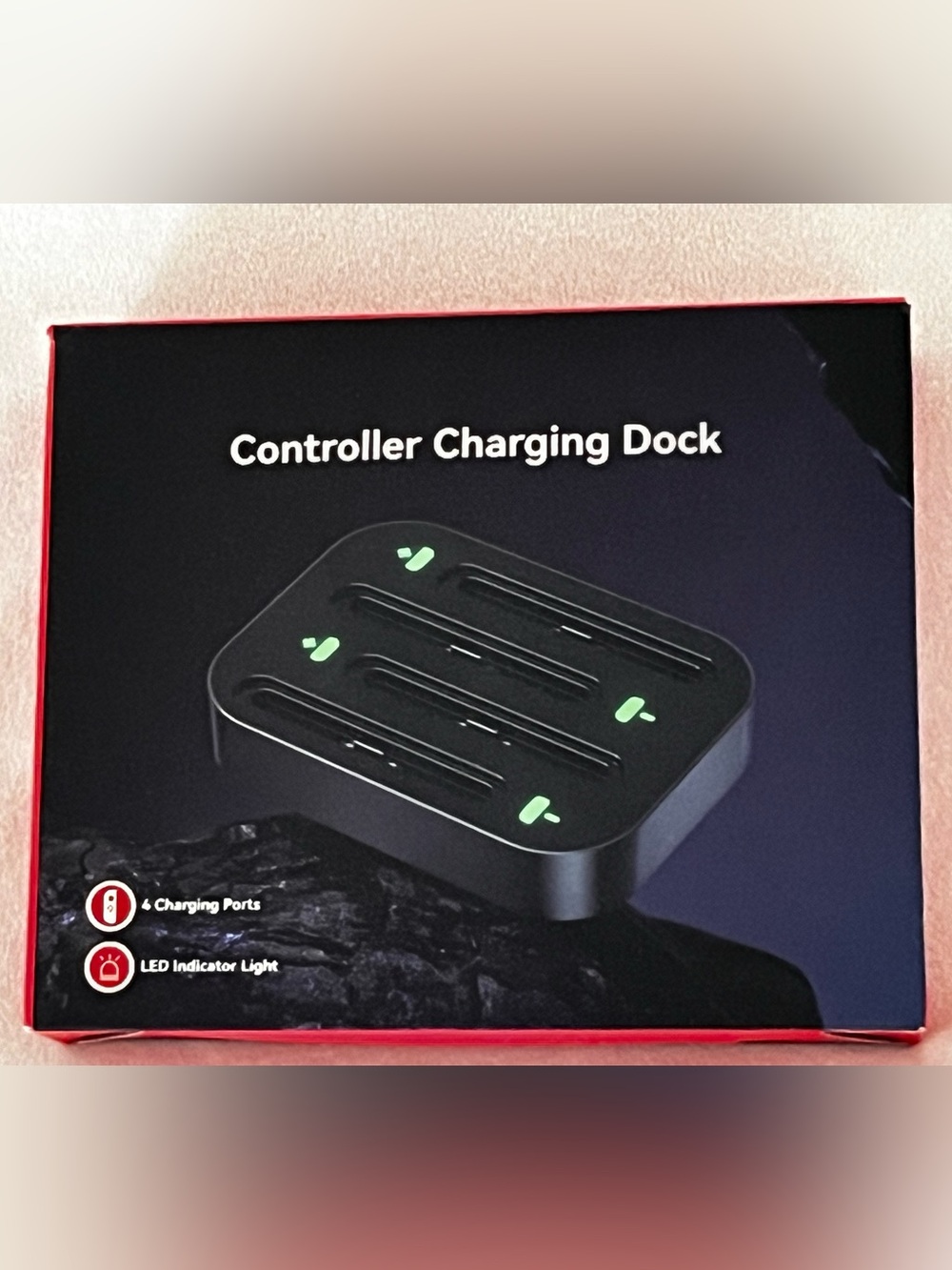 Nintendo Switch 4 Port Controller Charging Dock Station LED USB Charger New